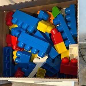 Huge Lot of Assorted Colorful Mega Bloks First Builders 3 lbs 13.6 oz